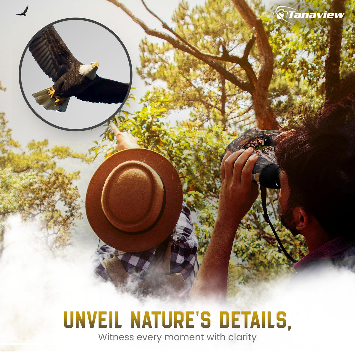 Tanaview large eyepiece binoculars provide comfortable viewing during long observation sessions.