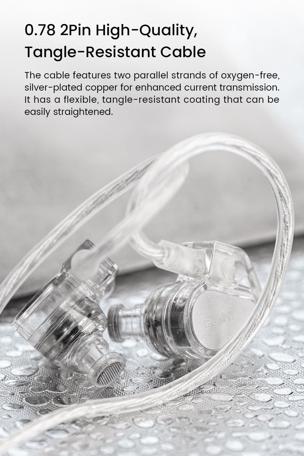 TANCHJIM Bunny built-in mic and controls for calls and playback