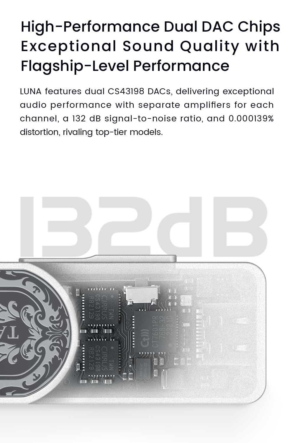 TANCHJIM Luna 3.5mm output jack closeup for wide headphone compatibility