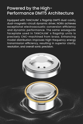 TANCHJIM NORA acoustic chamber boosts vocal and treble detail with smoother highs.