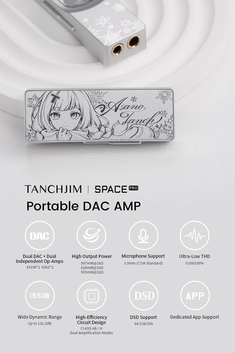 TANCHJIM Space PRO premium build and shielding for durable portable use.
