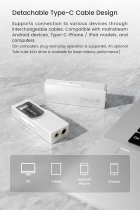 TANCHJIM Space PRO virtual 5.1/7.1 surround enhances multi-channel detail.