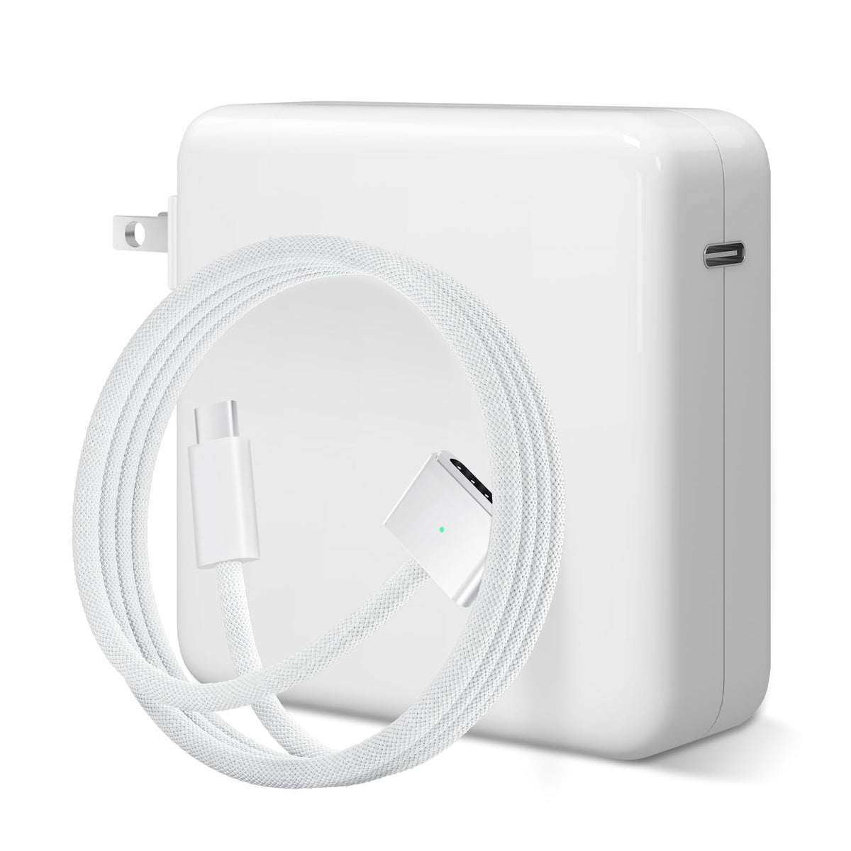 Tancold 70W adapter front view showing compact design and USB‑C port for travel convenience