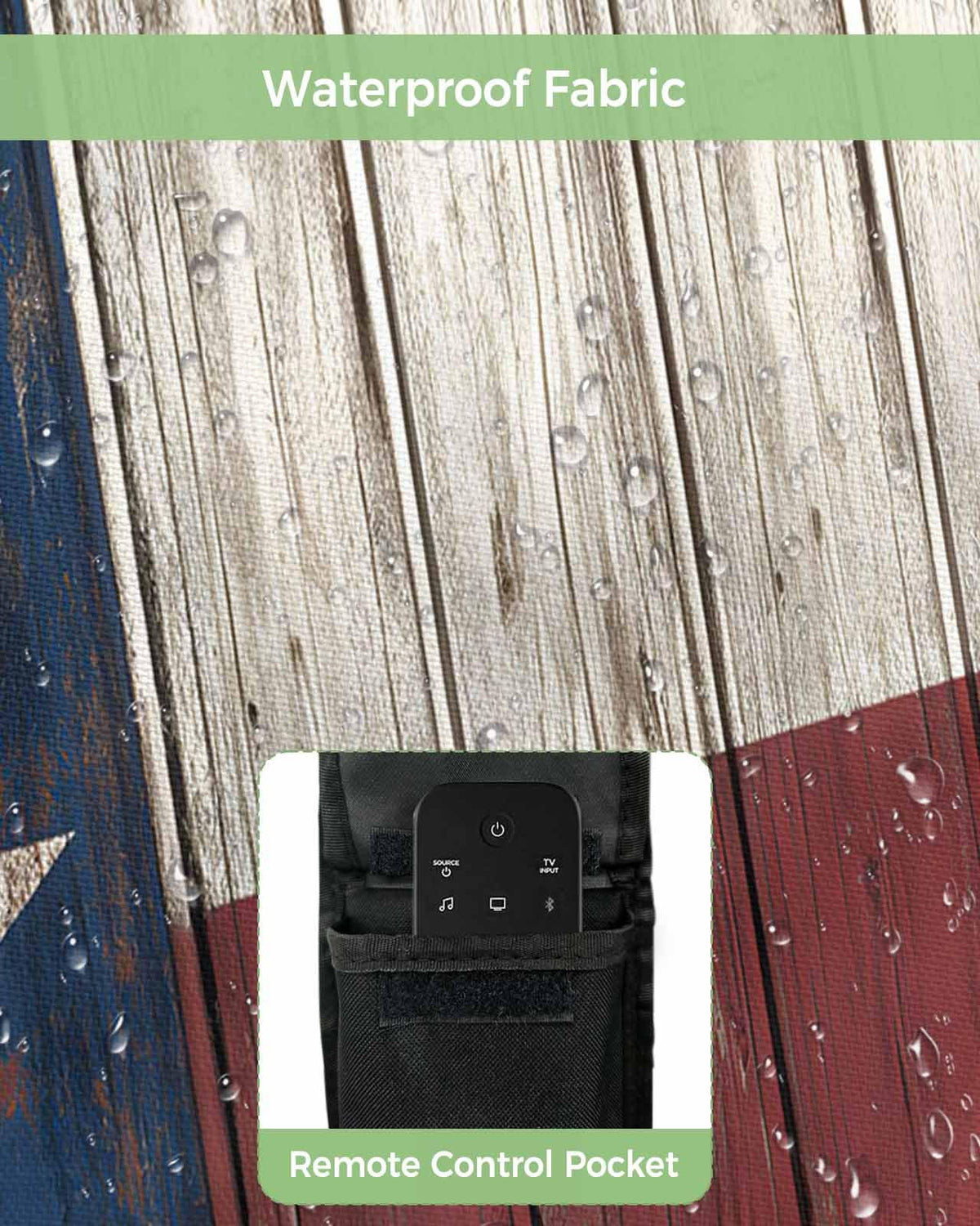 T&H XHome waterproof Oxford 600D fabric close-up shows durable weatherproof layer
