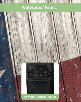 T&H XHome waterproof Oxford 600D fabric close-up shows durable weatherproof layer