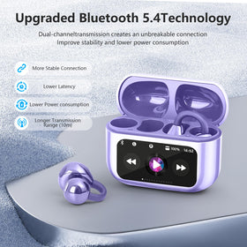TANFESO lightweight clip-on earphones 0.18 oz for all-day comfort