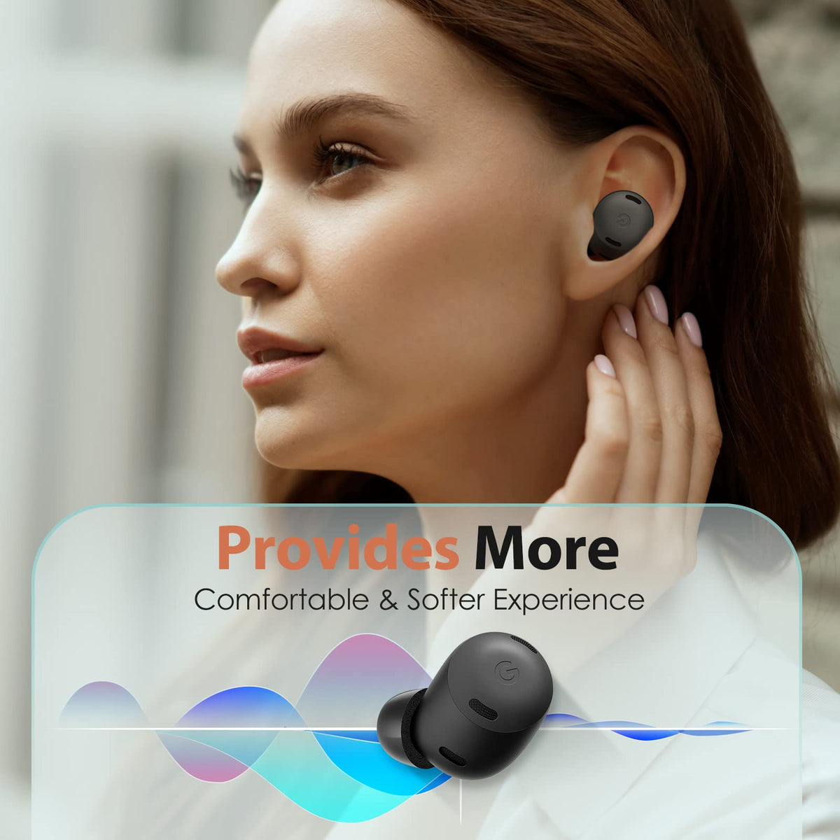 Tang Town memory foam tips noise-seal demonstrates improved audio isolation and focus.