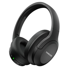 TANKASE front view showing headphones and brand, clear design and portability