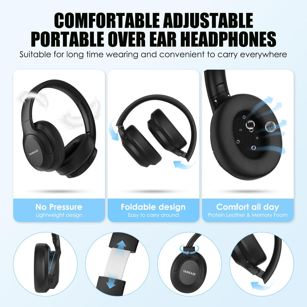 TANKASE on commuter using headphones showing noise reduction benefit in transit