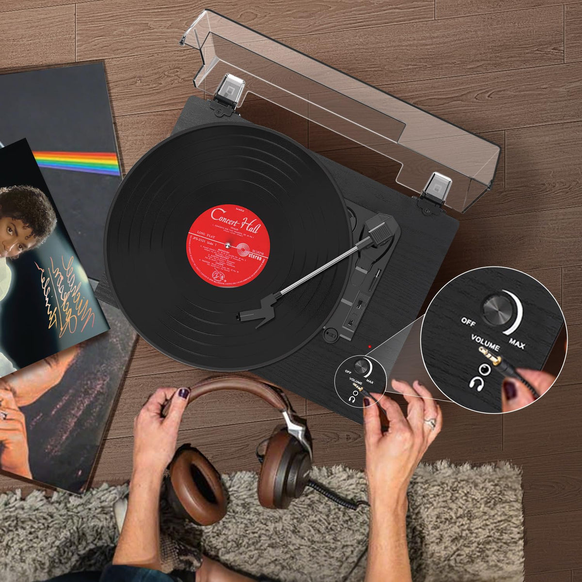 TANLANIN built-in stereo speakers facing front for convenient standalone listening