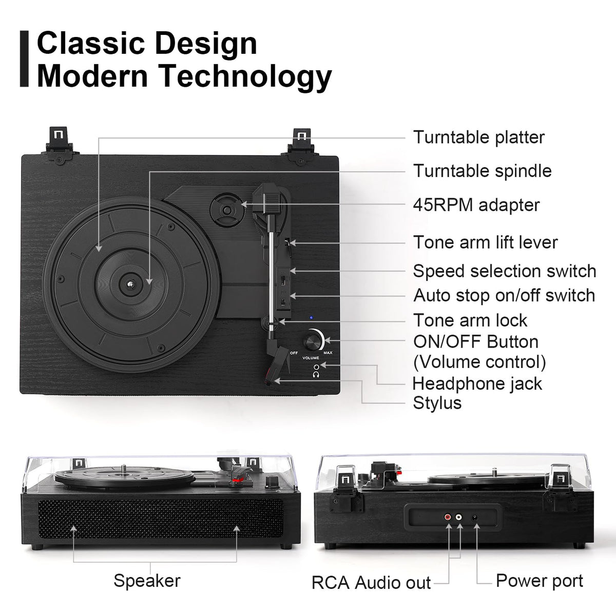 TANLANIN tonearm and cartridge close-up showing precise tracking for clearer sound