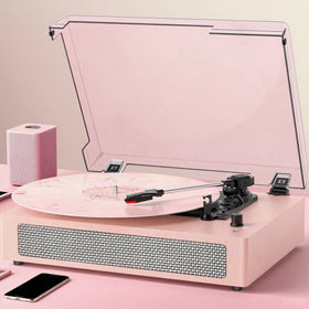 TANLANIN clear dust cover open to display protection for records and easy access