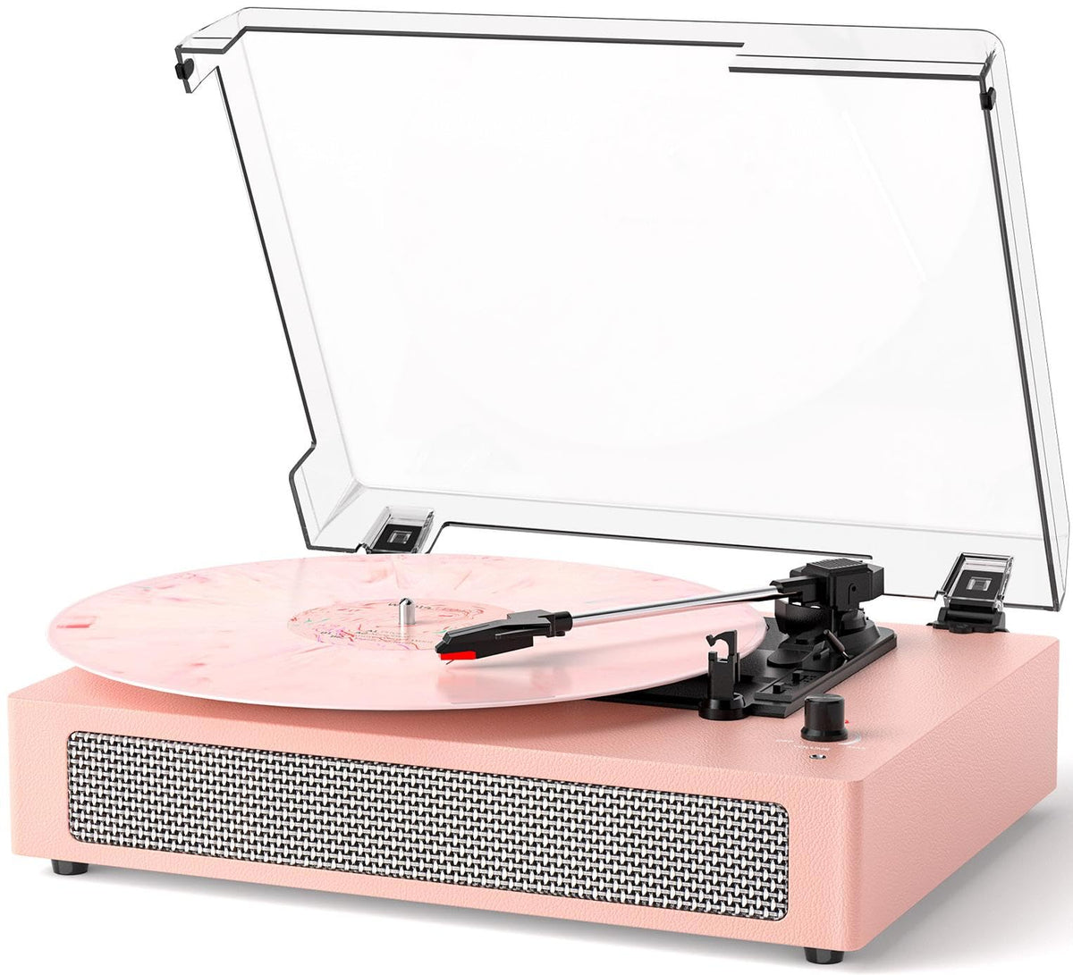 TANLANIN front view in vintage pink showing all controls and attractive finish for easy setup