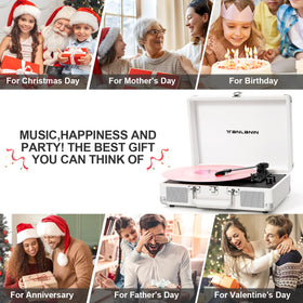 TANLANIN gift-ready vinyl player suited for music lovers.