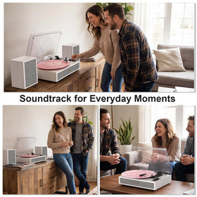 TANLANIN setup in a living room showing how it complements home audio décor