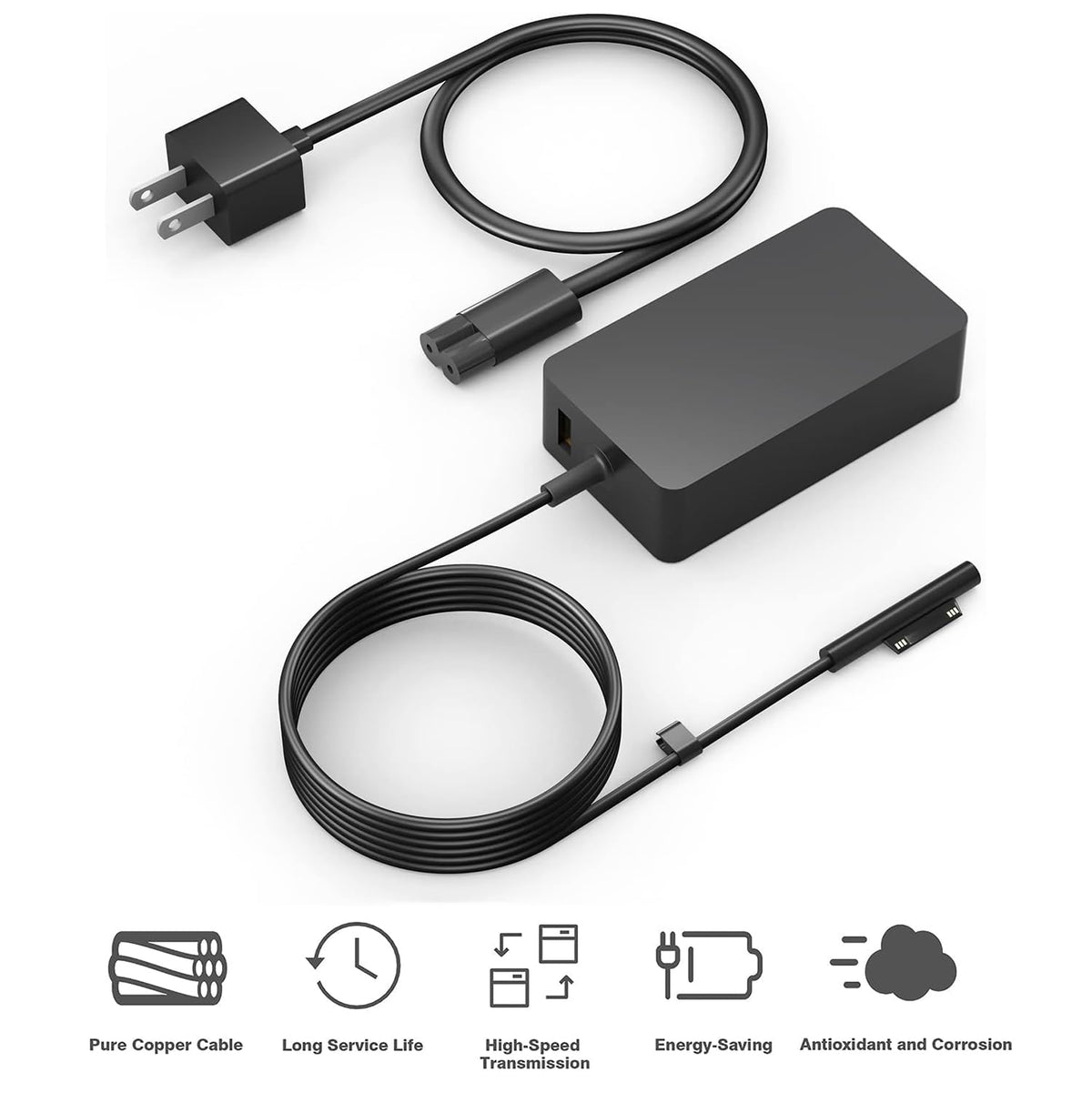 Tanmuct 65W Surface Pro Charger supports a broad range of Surface devices
