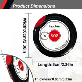 taoctee Panic Button Alarm worn on lanyard for portable safety