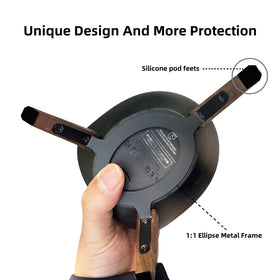 Taojavin ellipse metal frame supports Echo Spot with sturdy, stylish balance.