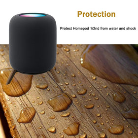 Taojavin HomePod stand easy install image shows quick setup with bracket and screws.