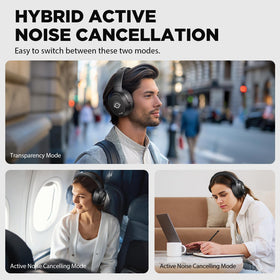 Tapaxis Hybrid ANC headphones call mic, Voice Aware for clearer calls