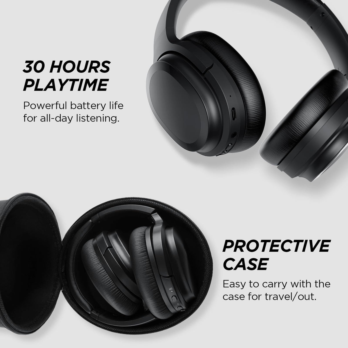 tapaxis SE7 travel case protects headphones on journeys