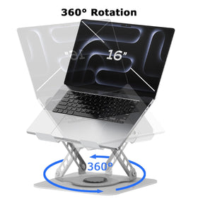 Sturdy metal base of TAPMEI stand with anti-slip pads