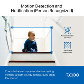 Tapo C100 works with Alexa and Google Assistant for easy viewing.