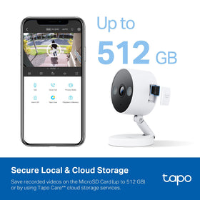 Tapo C120 color night vision sample with spotlight, captures nighttime detail