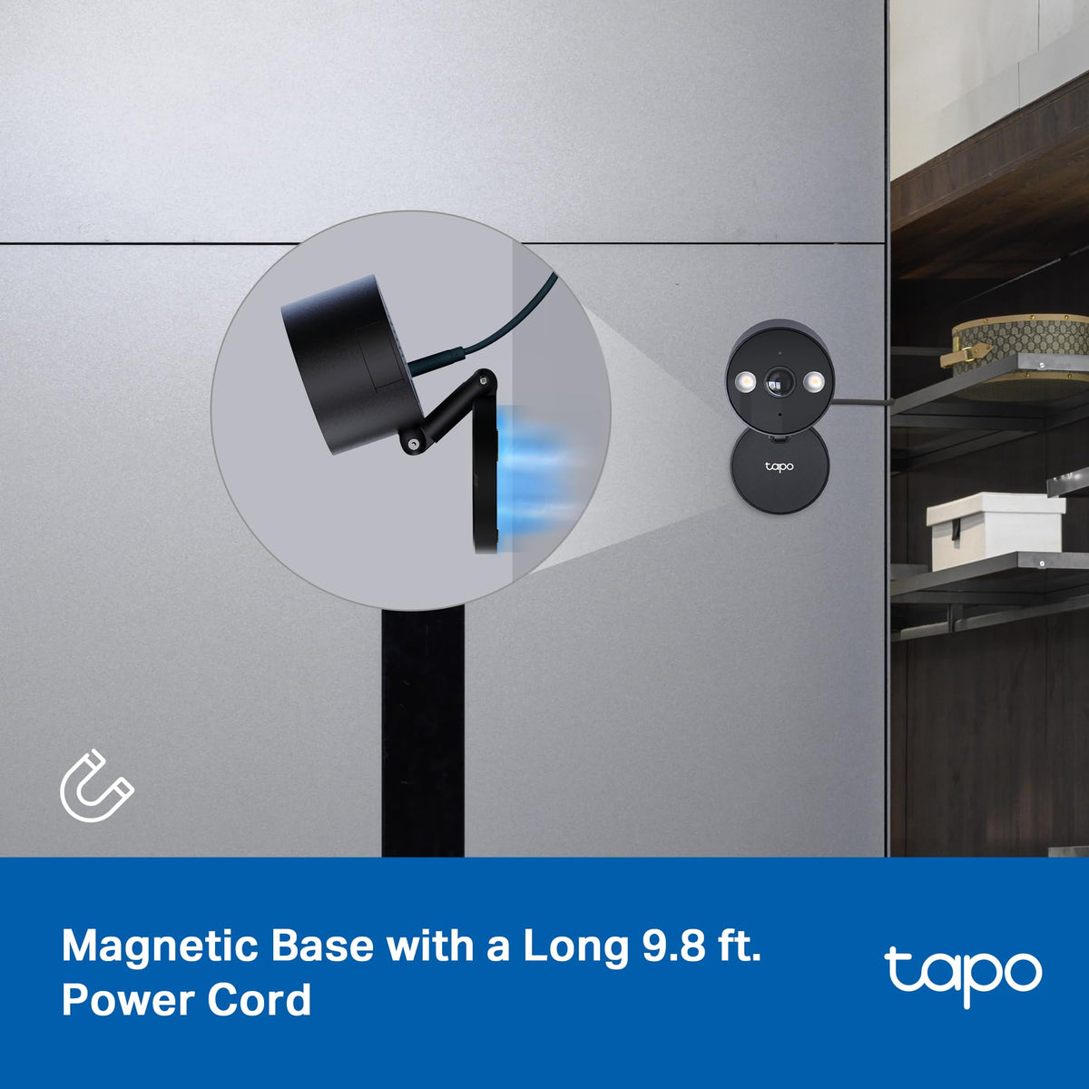 Tapo C121 microSD slot closeup showing local storage capability