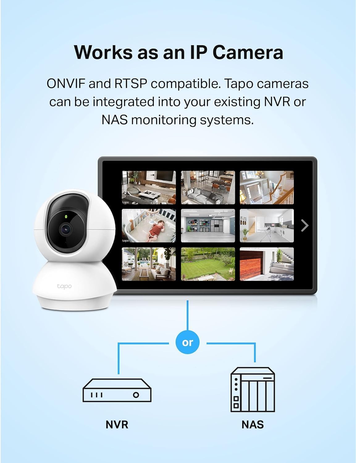 Tapo C200 cloud storage provides 30-day video history.