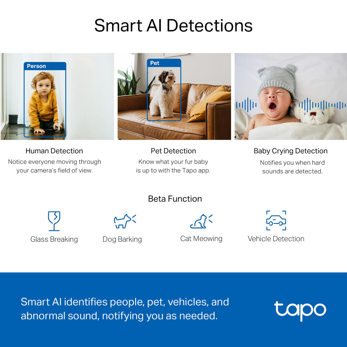 Tapo C220 lens close-up highlighting high-resolution image capture