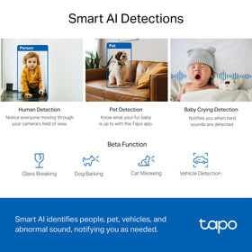 Tapo C220 lens close-up highlighting high-resolution image capture