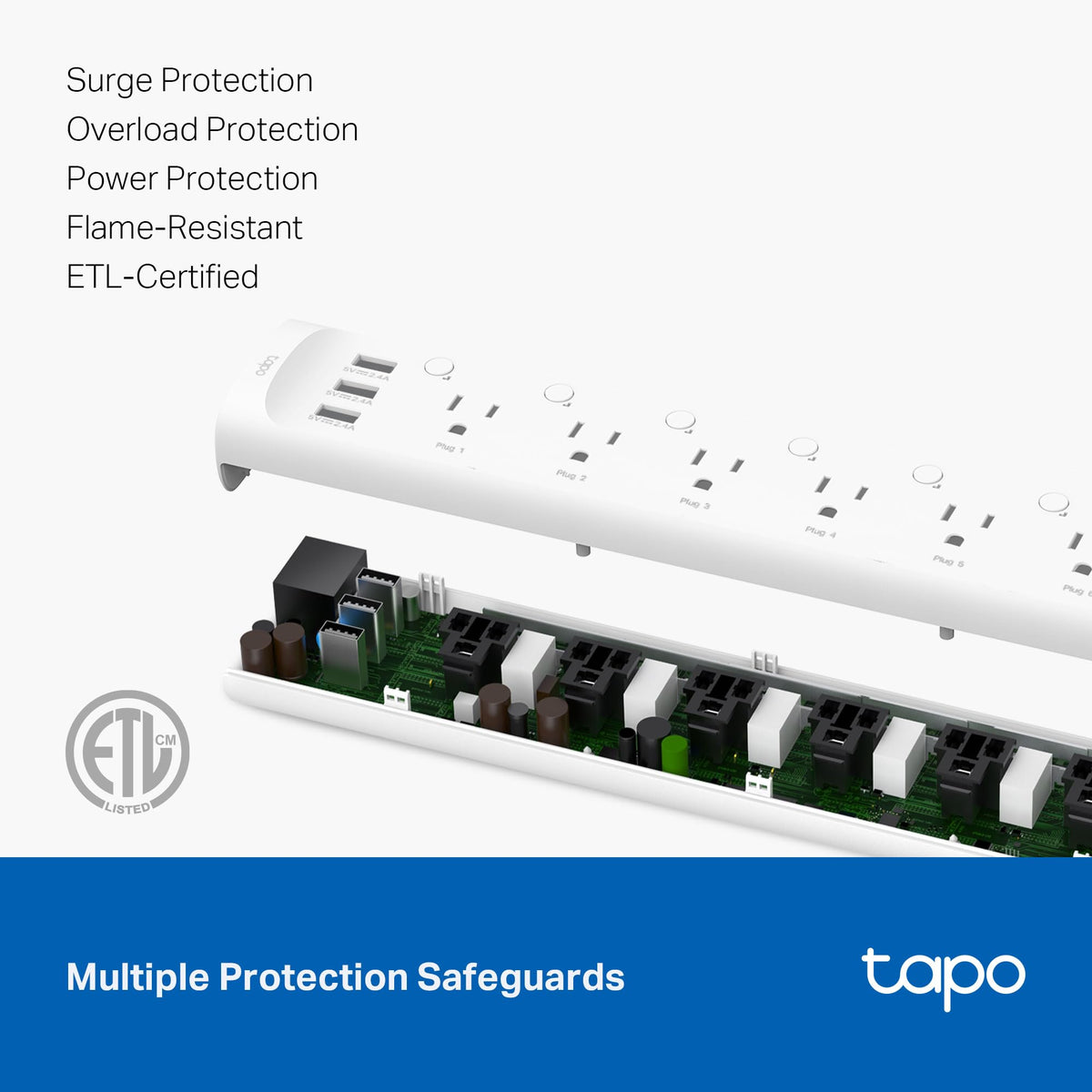Tapo powering TV and console in a living room for streamlined media control
