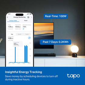 Tapo closeup of six individually controlled AC outlets for outlet‑level control