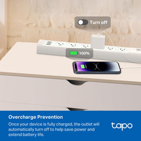 Tapo packaging with quick start guide and included power strip contents