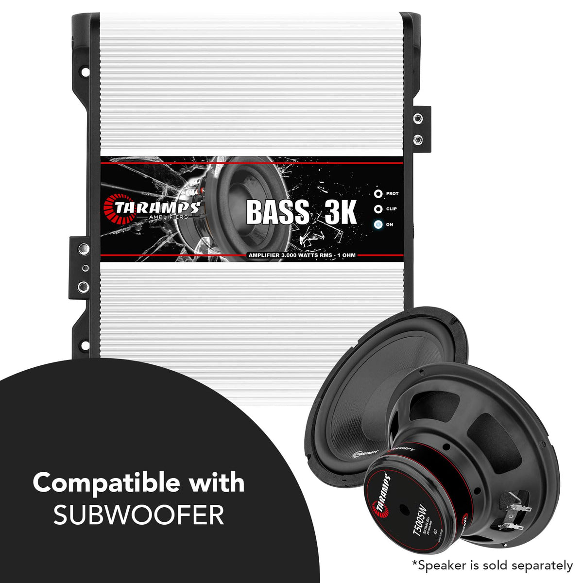 Taramp's BASS 3k mounting area and dimensions aid installation planning.
