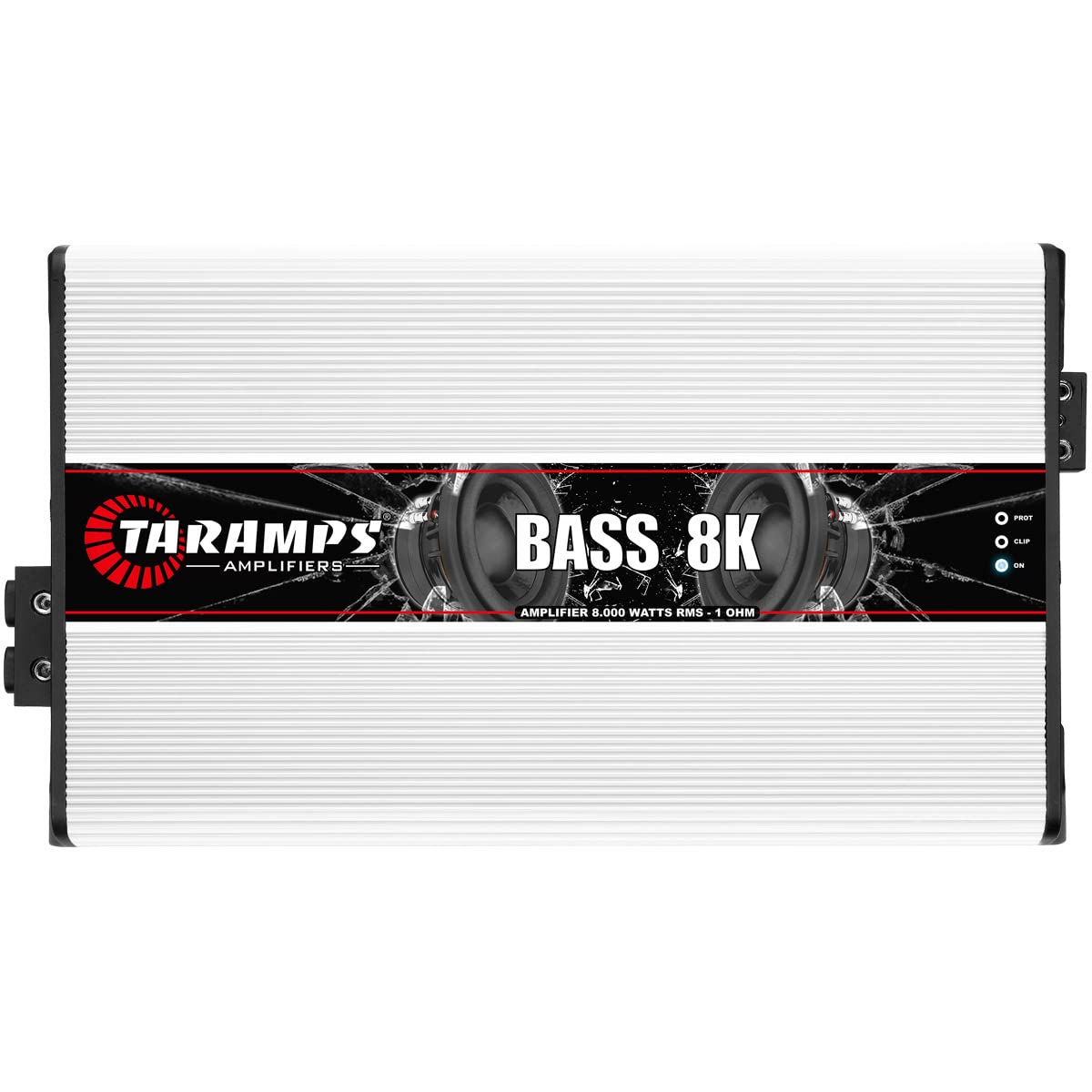 Taramp's Bass 8k front panel with power indicators for easy bass tuning.
