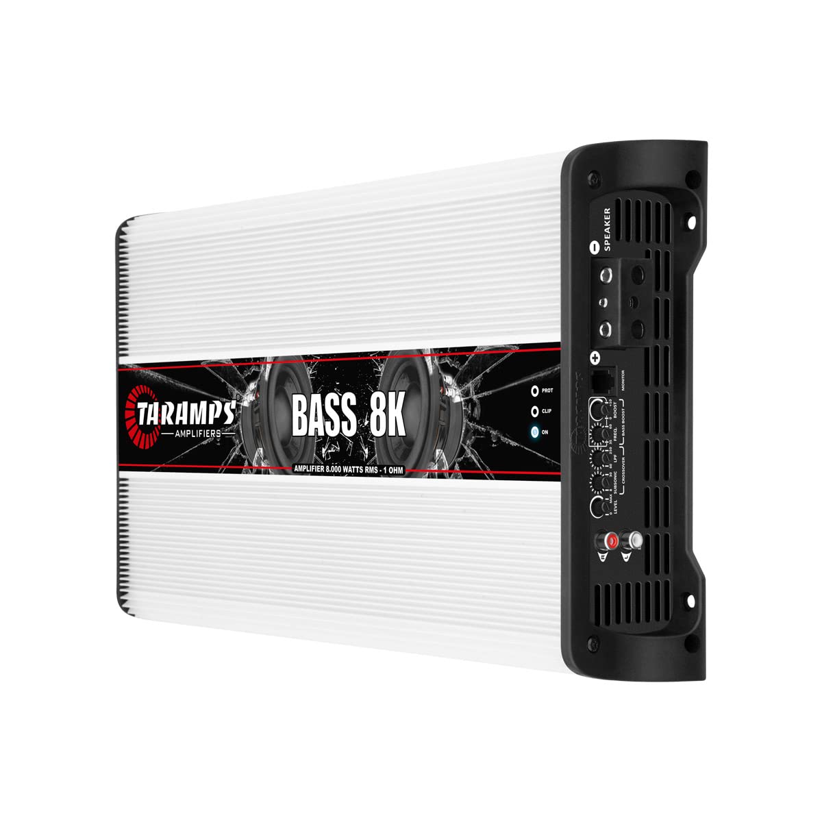 Taramp's Bass 8k rear RCA inputs enabling clean signal connection.