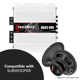 Taramps Bass 400 vented cooling area demonstrates efficient heat management