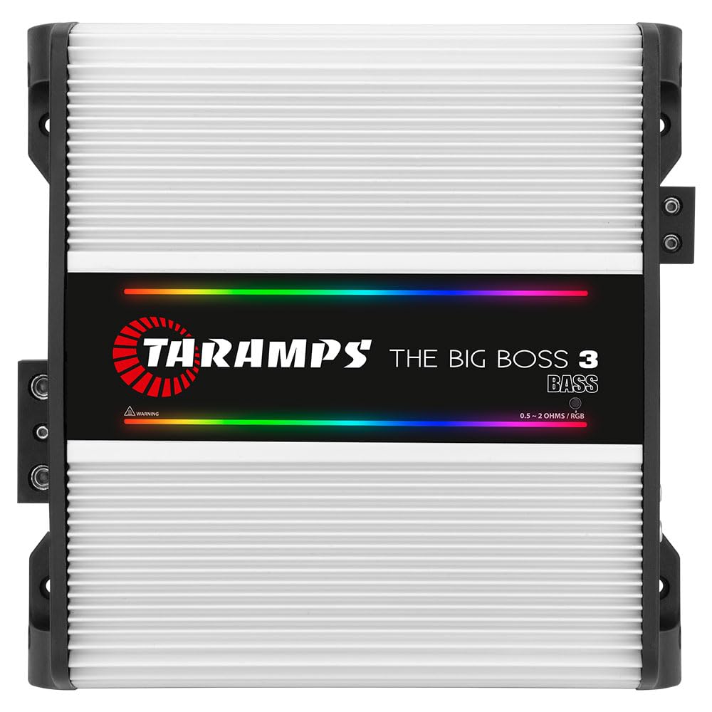 Taramp's The Big Boss 3 bass amp front view showing compact mounting and power emphasis
