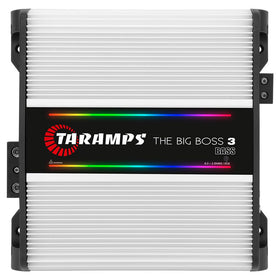 Taramp's The Big Boss 3 bass amp front view showing compact mounting and power emphasis