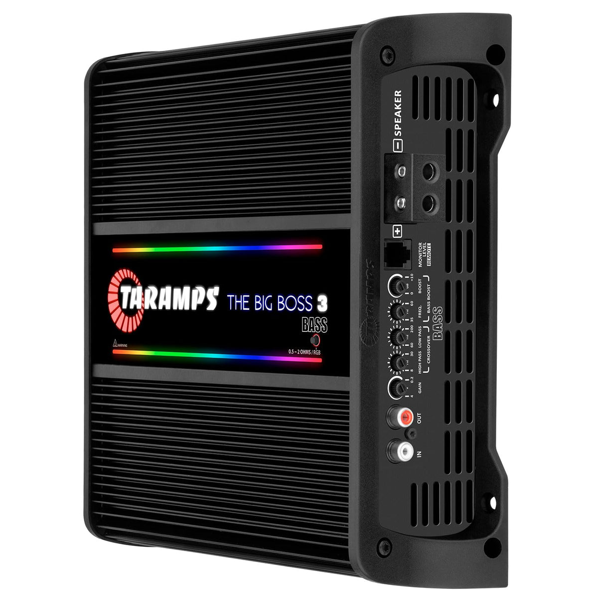Taramp's Big Boss 3 Bass multi-impedance feature enabling flexible subwoofer setups
