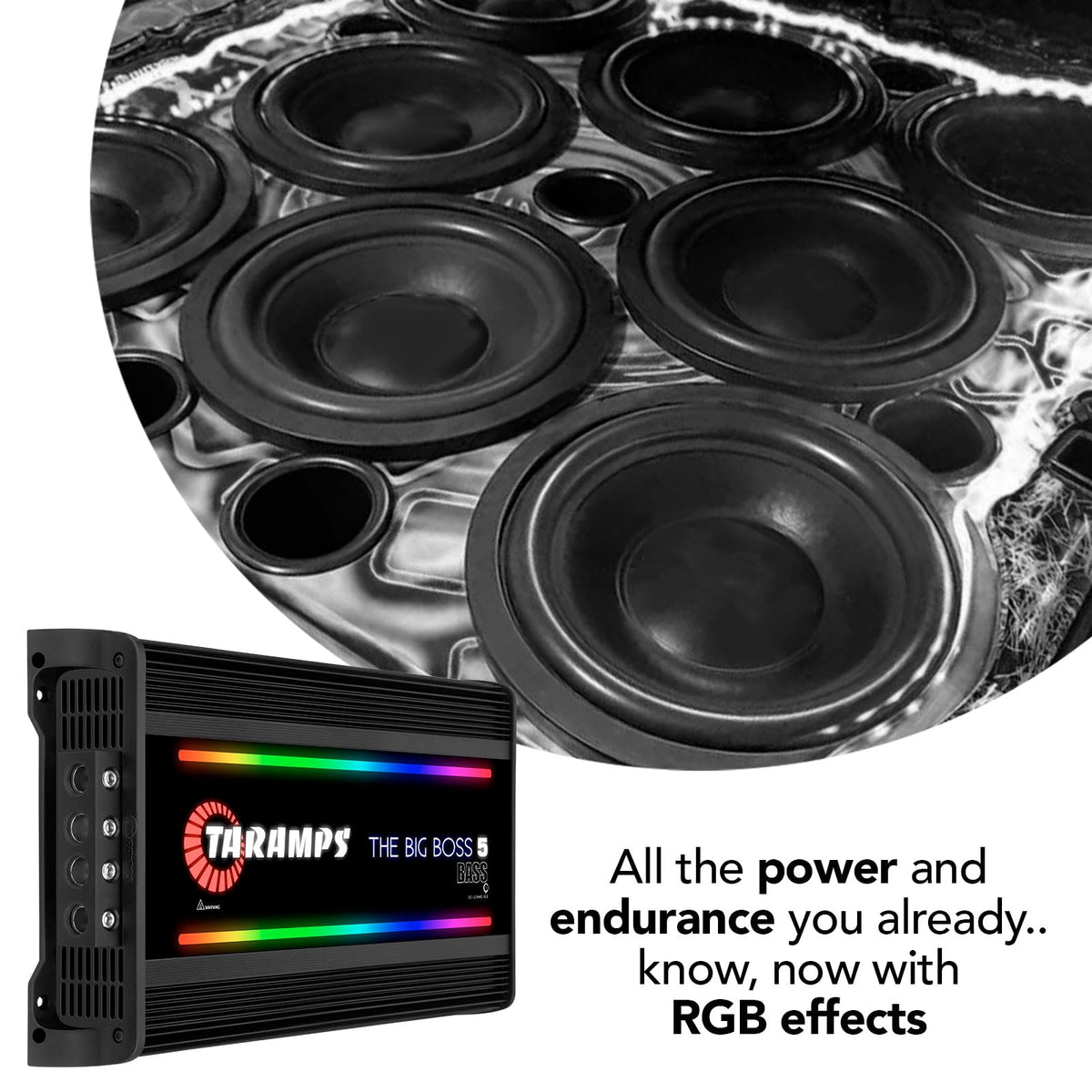 Taramp's Big Boss 5 Bass heat-dissipation design stays cool during use.