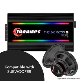 Taramp's Big Boss 5 Bass protection LED indicators diagnose issues.