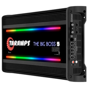 Taramp's Big Boss 5 Bass rear panel with terminals and cooling vents.