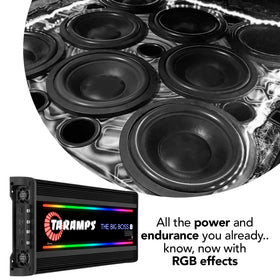Taramp's 2x2/0 AWG power cables and 7 AWG outputs ensure solid power delivery