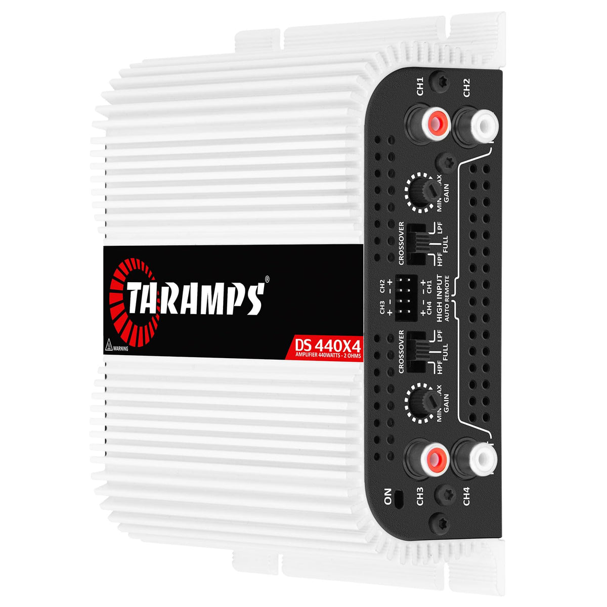 Four-channel DS 440x4 delivers 110W per channel for clear sound