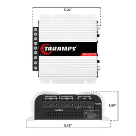 Precise level control on Taramp's DS 440x4 for balanced sound