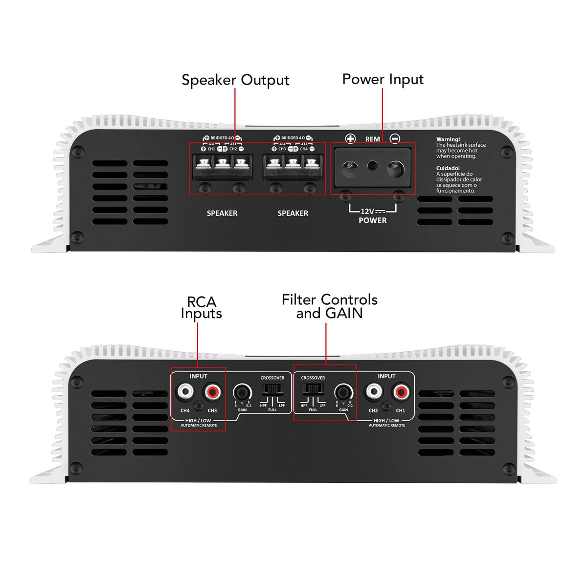 Taramp's DS2000x4 audio performance for clear street listening.