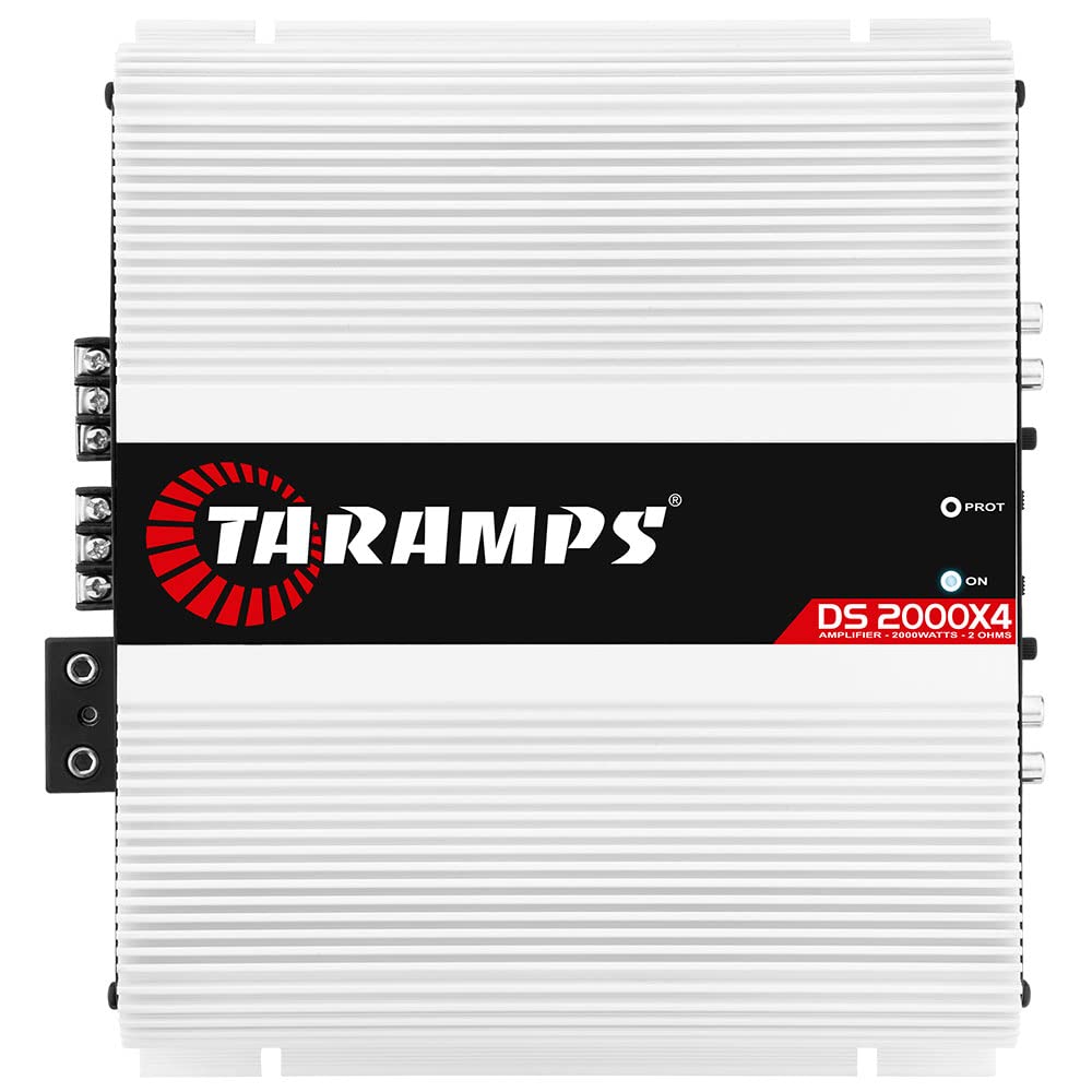 Taramp's DS2000x4 front view highlights compact power for car audio.